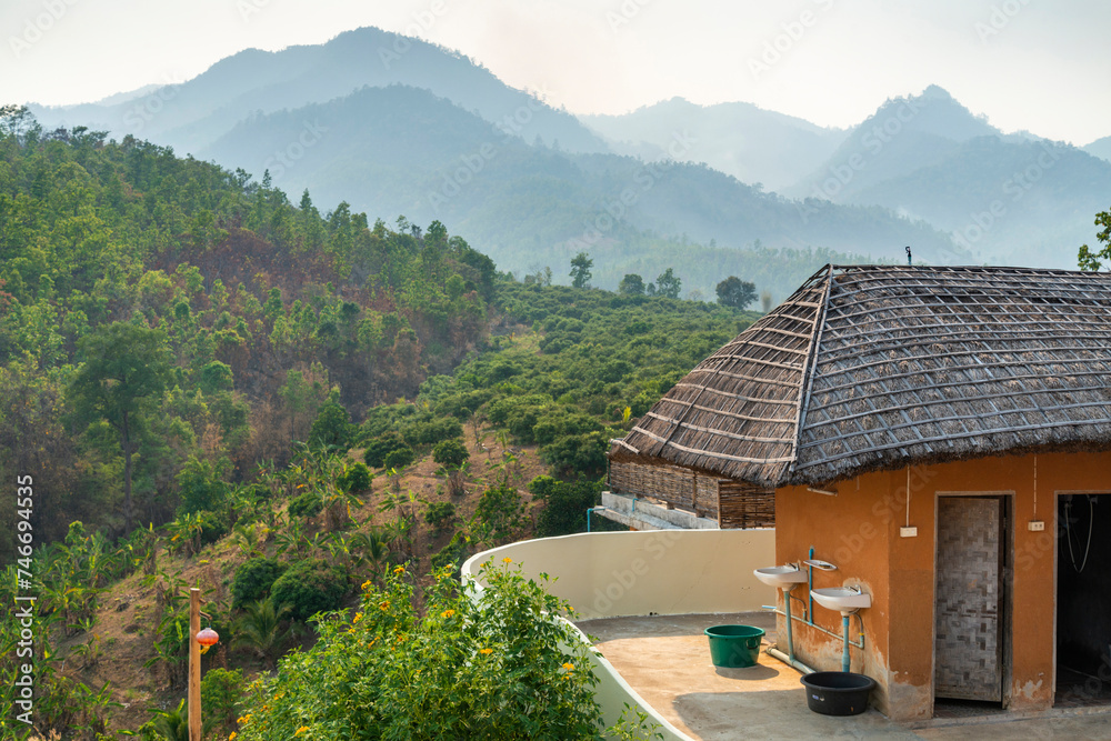 Scenery from The Chinese Viewpoint,outskirts of Pai,Mae Hon Son,northern Thailand.