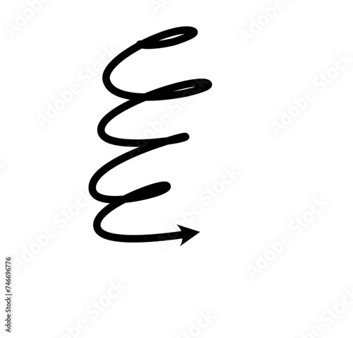 Hand drawn arrow Illustration Arrow Vector Black Doodle Handmade Grunge Isolated Sketch set on white background