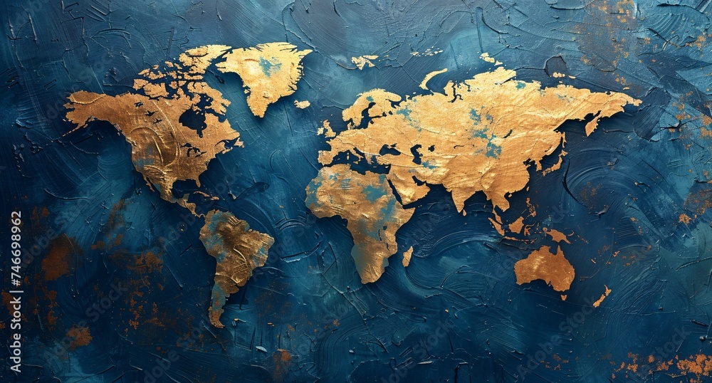 3D world map illustration
3D world map illustration