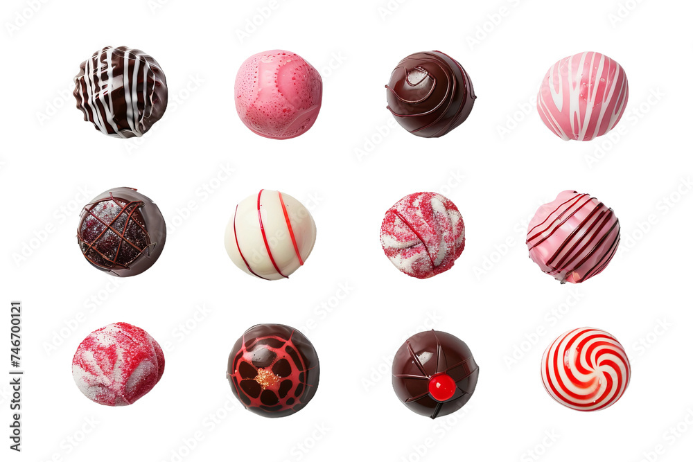 colorful candies isolated on white background colorful candies isolated on white background