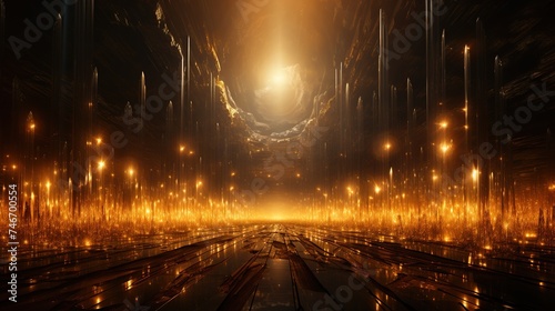 an image showing bursts of gold and light, in the style of bold futurism, uhd image, light academia, decorative backgrounds, crystalcore, bright backgrounds