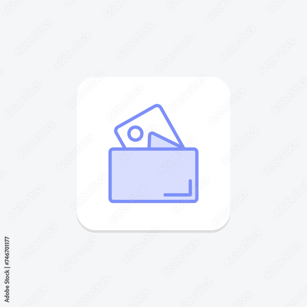 Cover Photo icon, coverimage, header, banner, background duotone line icon, editable vector icon, pixel perfect, illustrator ai file