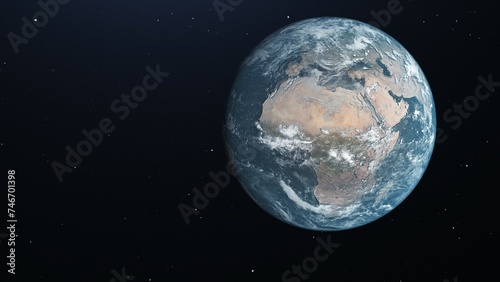 High Definition Computer Generated Earth Image,High quality 3D rendered image of Earth from space.Earth Image.