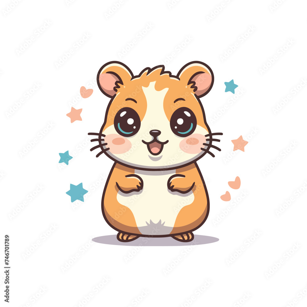 Cute chibi animals vector illustration Cute chibi animals vector illustration
