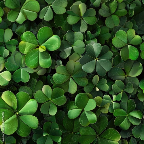 four leaf clover background, shamrock, st patricks day, irish, vector art