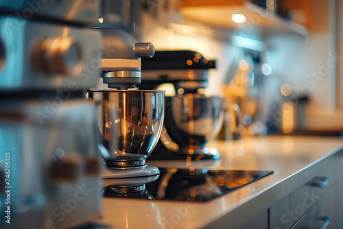 Modern mixer in the kitchen interior