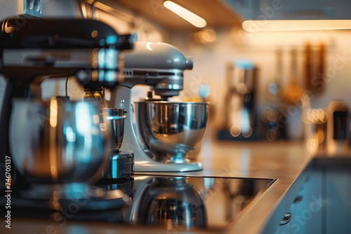 Modern mixer in the kitchen interior