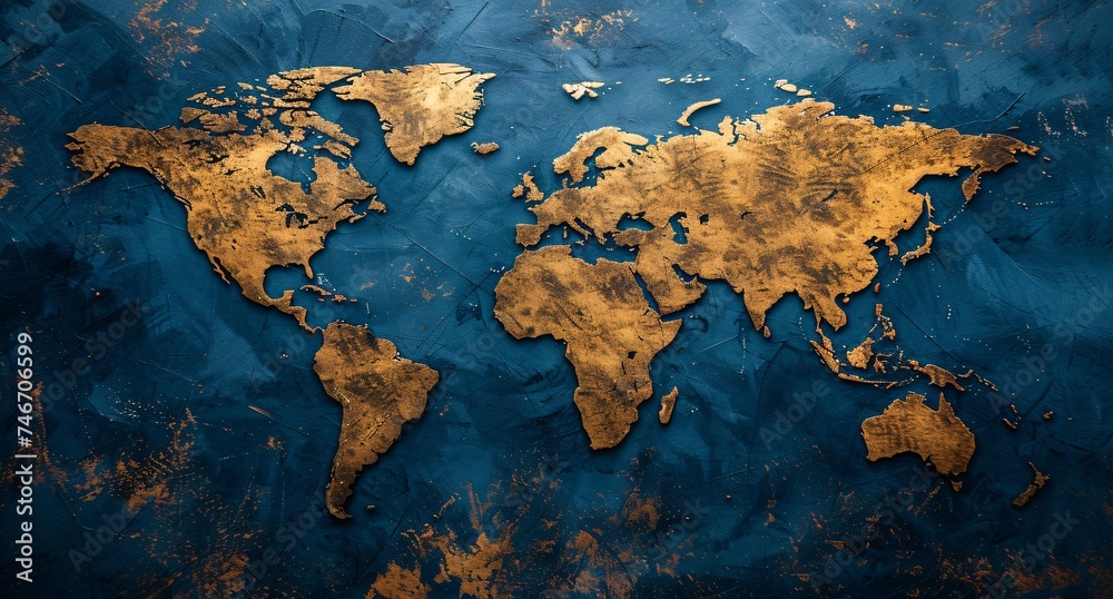 3D world map illustration
3D world map illustration