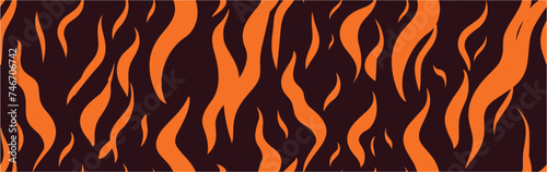 Fire flames. Colorful. Flame Fire Image Element Concept. Ablaze. Hot flaming element for game animation. Burning background or pattern. Fiery background. Vector illustration. Seamless.