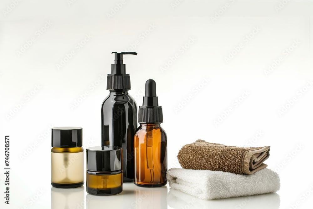 Facial skincare skin care cream. Skincare treatment products: beauty lotion, skincare cream gel, oil, pipette with cream pot serum and skin repair jar pot Facial skincare skin care cream. Skincare treatment products: beauty lotion, skincare cream gel, oil, pipette with cream pot serum and skin repair jar pot