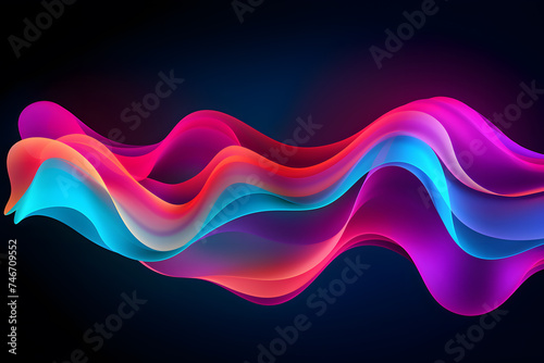 Vibrant Abstract Color Waves.