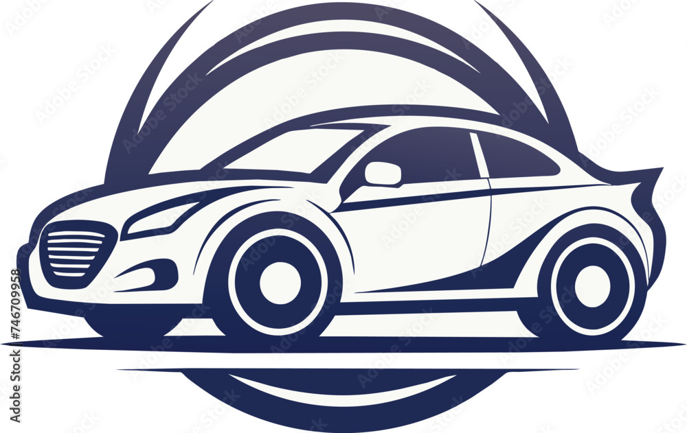 car icon vector illustration, Sports Car Logo Design. Automotive, Car Showroom, Car Dealer Logo Design Vector