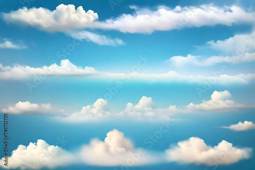 Set of transparent different clouds Vector