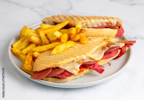 Delicious looking hot sandw...