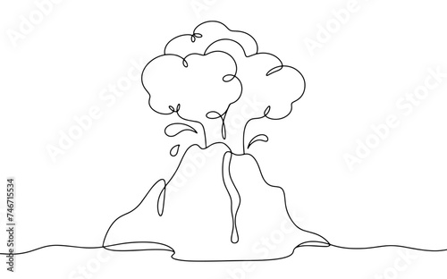 Volcano. Eruption. Volcanic ash