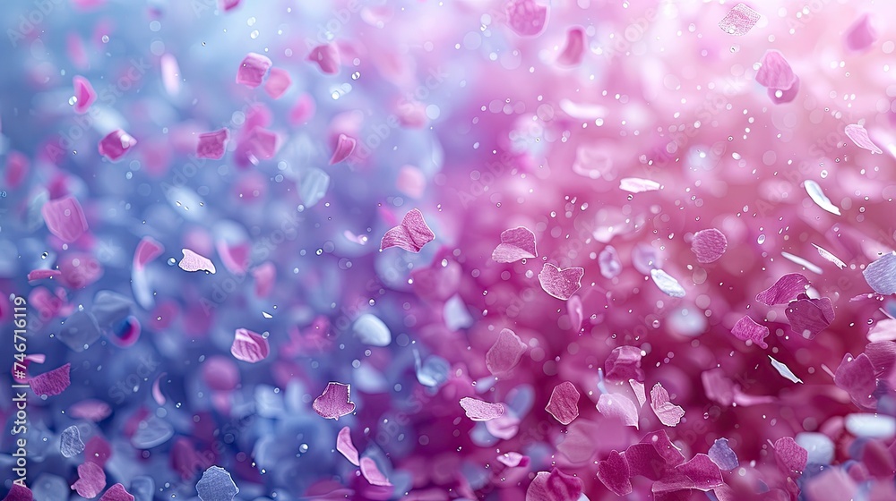 Fototapeta premium lilac and blue confetti, background