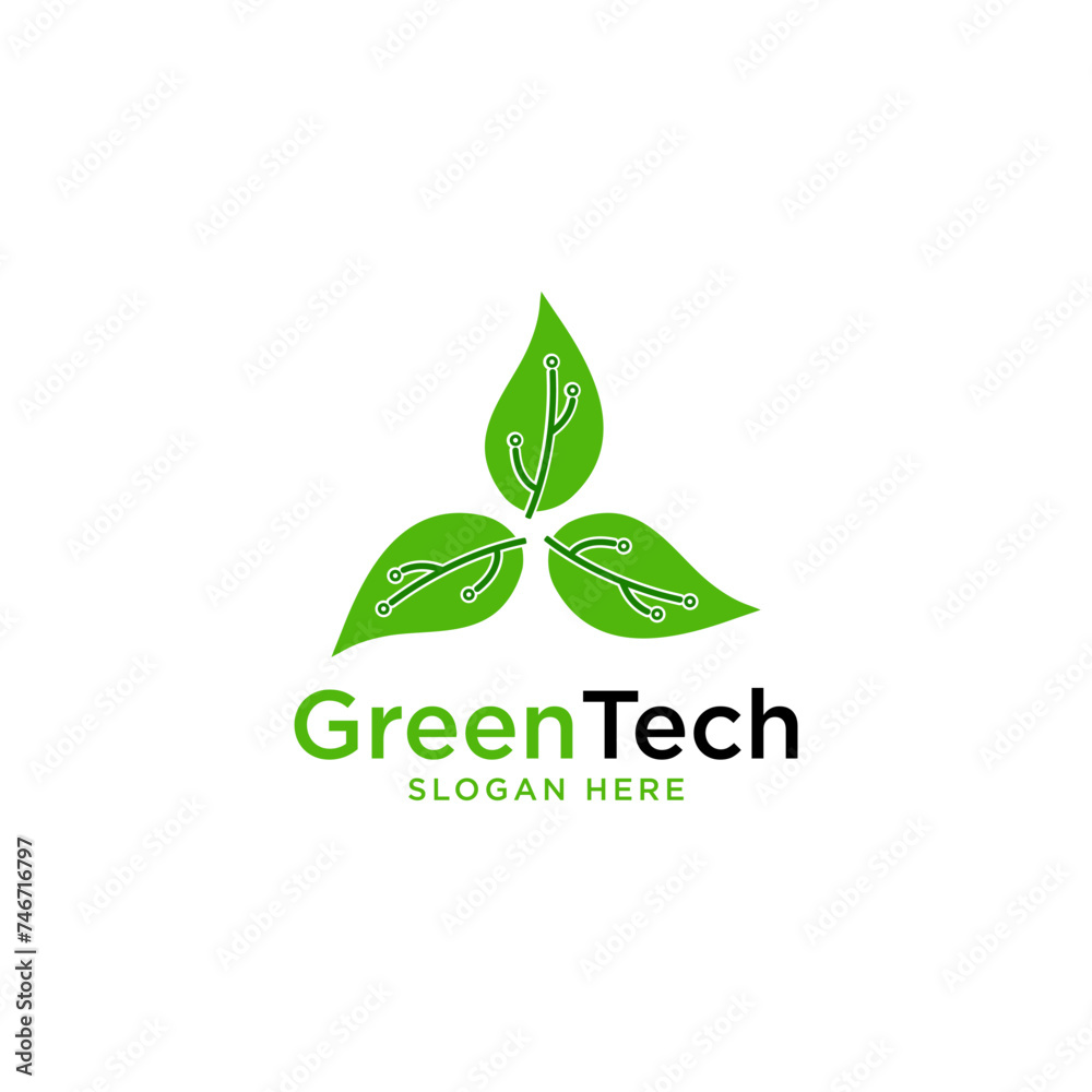 Green Tech Logo Template Design Vector, Emblem, Design Concept, Creative Symbol, Icon Green Tech Logo Template Design Vector, Emblem, Design Concept, Creative Symbol, Icon