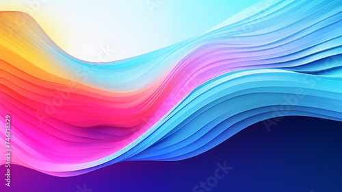 colorful abstract wave background