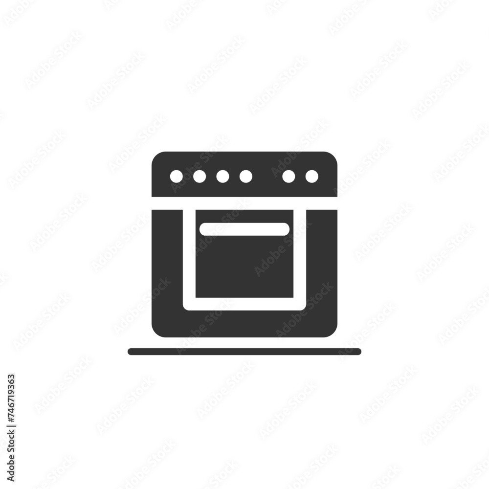 Kitchen elements stove icon isolated on white background . Kitchen elements stove icon isolated on white background .