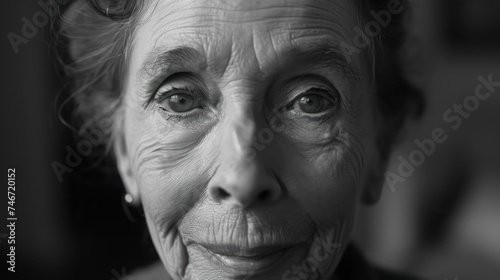 Elderly Woman Portrait: A Life Well-Lived with Overflowing Wisdom and Experience