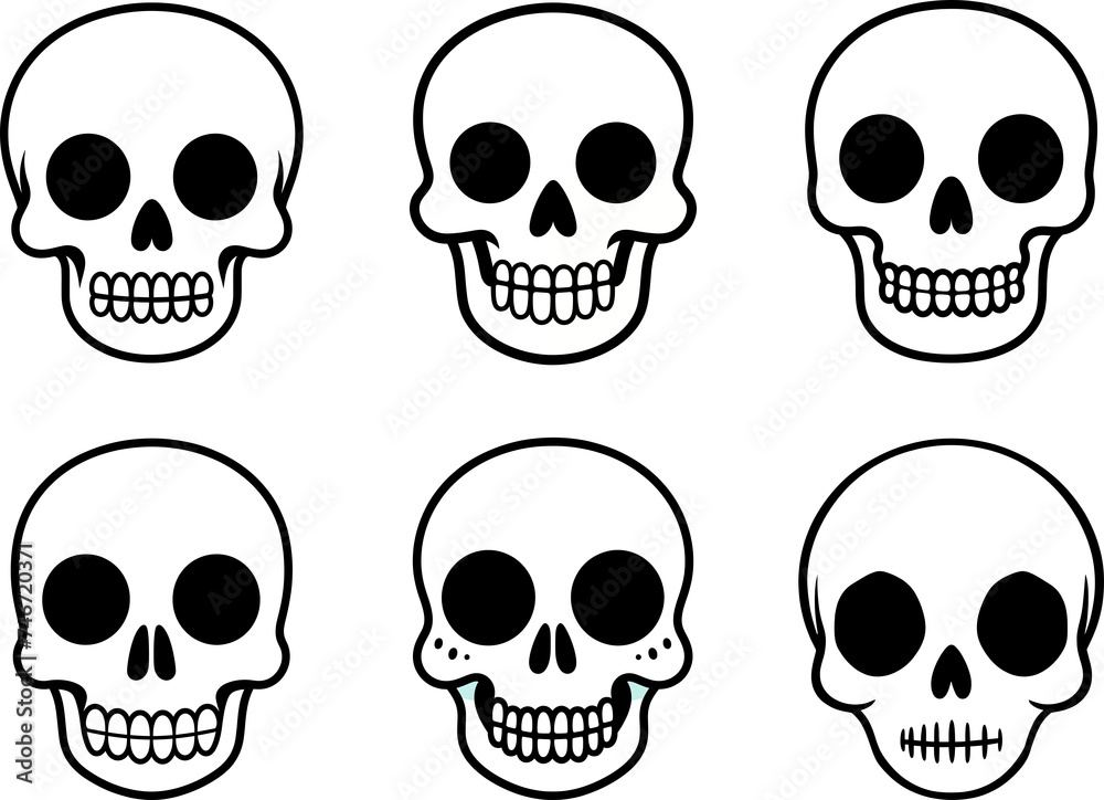 skull silhouette skull silhouette