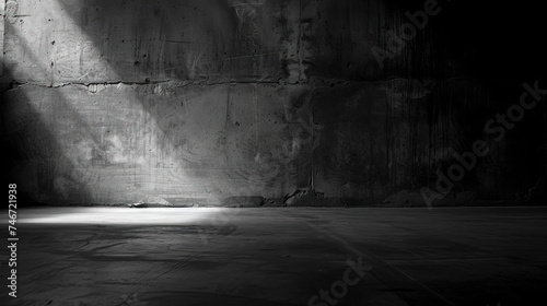 Chilling Abandoned Warehouse Interior  Moody Atmosphere created with Generative AI technology