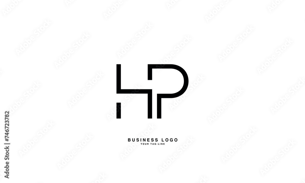 HP, PH, H, P, Abstract Letters Logo Monogram HP, PH, H, P, Abstract Letters Logo Monogram