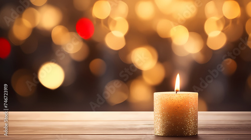 Beautiful cozy background picture of burning candles