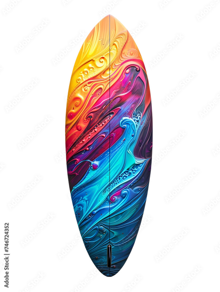 Realistic surfboard isolated on transparent background. Realistic surfboard isolated on transparent background.