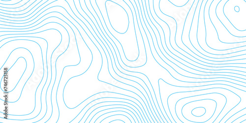 Abstract background with topographic contours map with blue color geographic line map .white wave paper curved reliefs abstract background .vector illustration of topographic line contour map design .