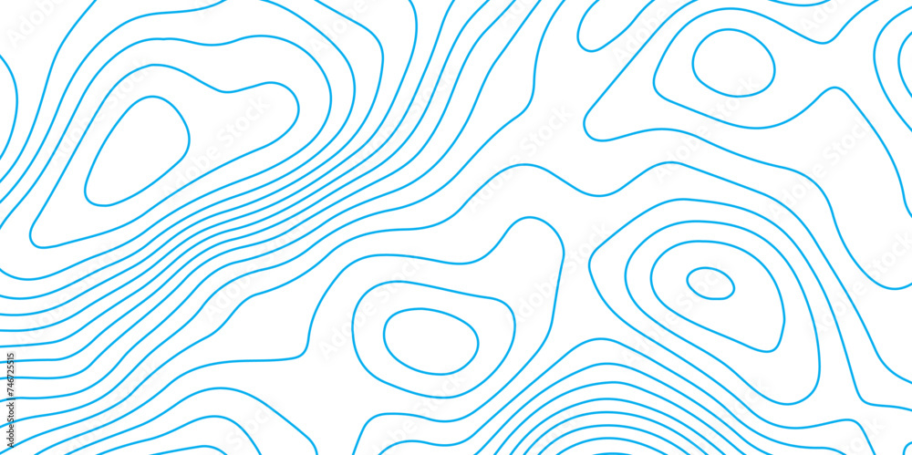 Abstract background with topographic contours map with blue color geographic line map .white wave paper curved reliefs abstract background .vector illustration of topographic line contour map design .