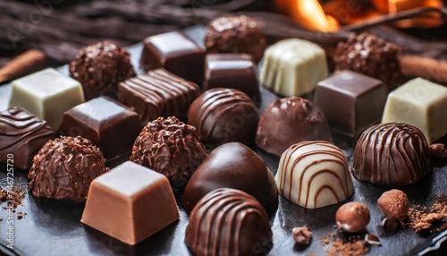 Generated image of set of chocolates