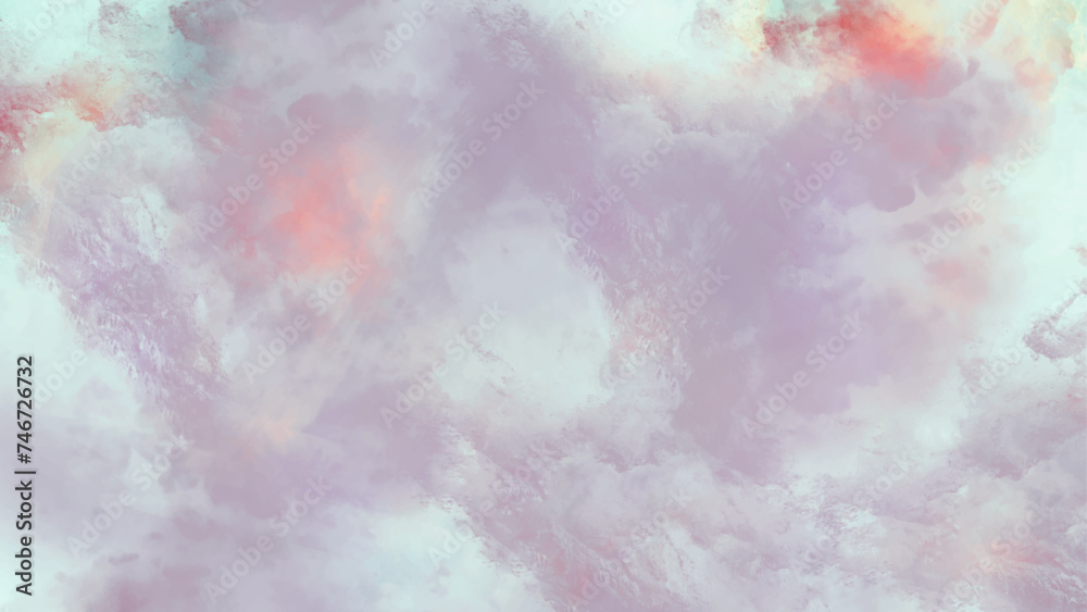 Fototapeta premium Abstract colorful pastel with gradient multicolor toned background, Winter love blue white and gray grunge watercolor background.
