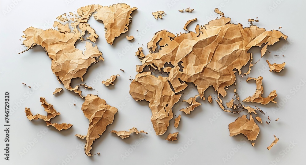 3D world map illustration
3D world map illustration