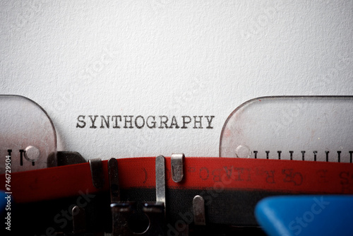 Synthography concept view photo