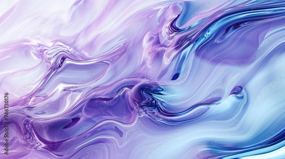 Horizontal transparent lilac and blue liquid waves Horizontal transparent lilac and blue liquid waves