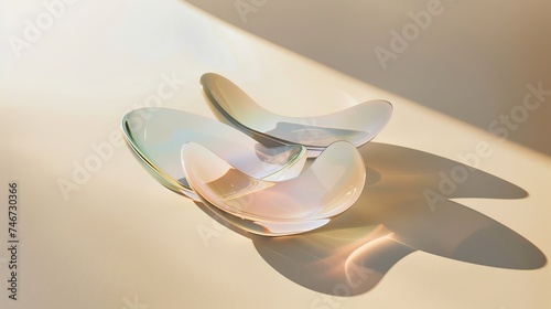 Holographic effect abstract glass background