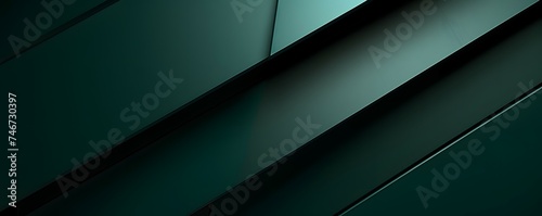 Abstract Green and Black Background with Dark Gray and Black Lines Generative AI