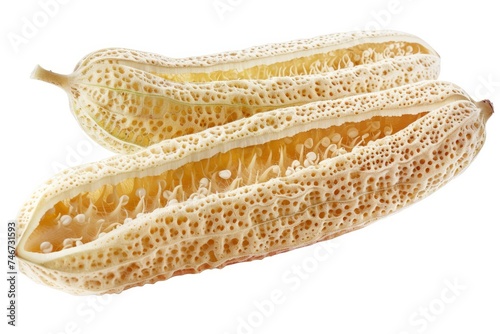 Luffa, isolated on white background