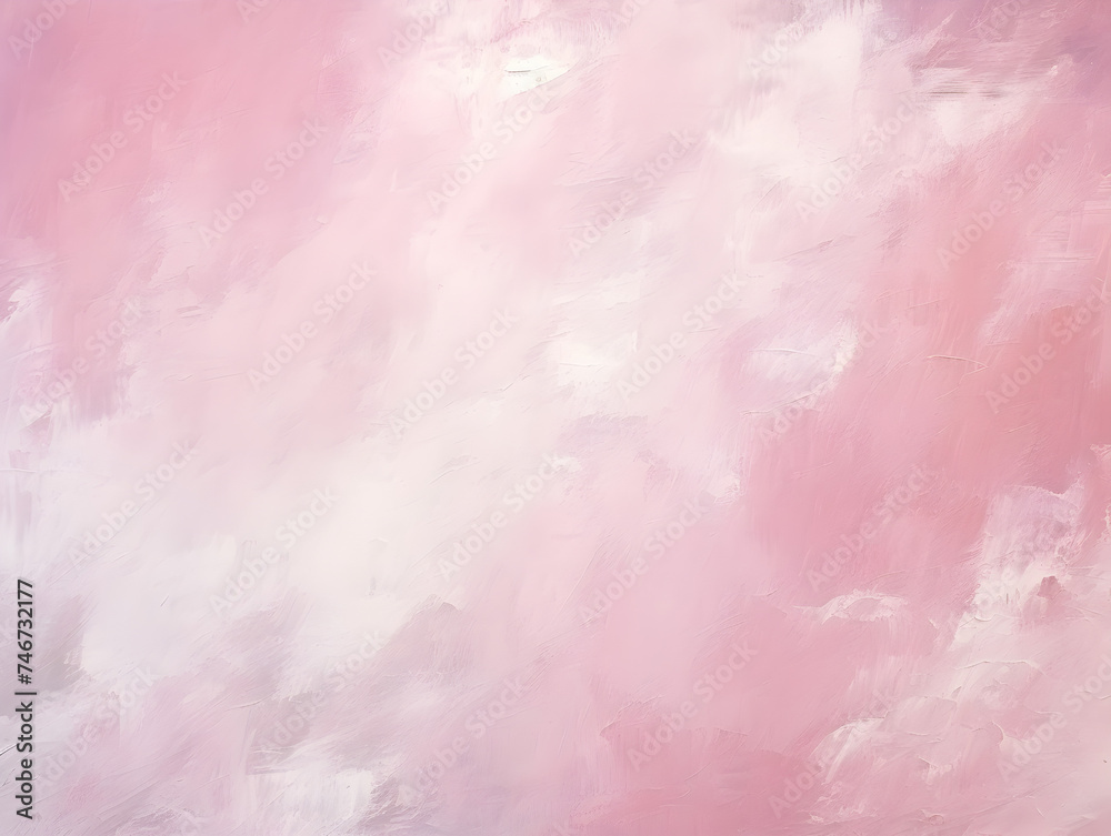 Abstract pink and white dry brush oil painting style texture background