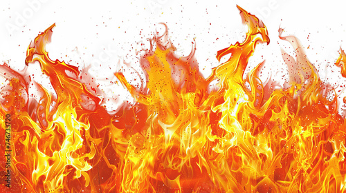 fire on transparent background