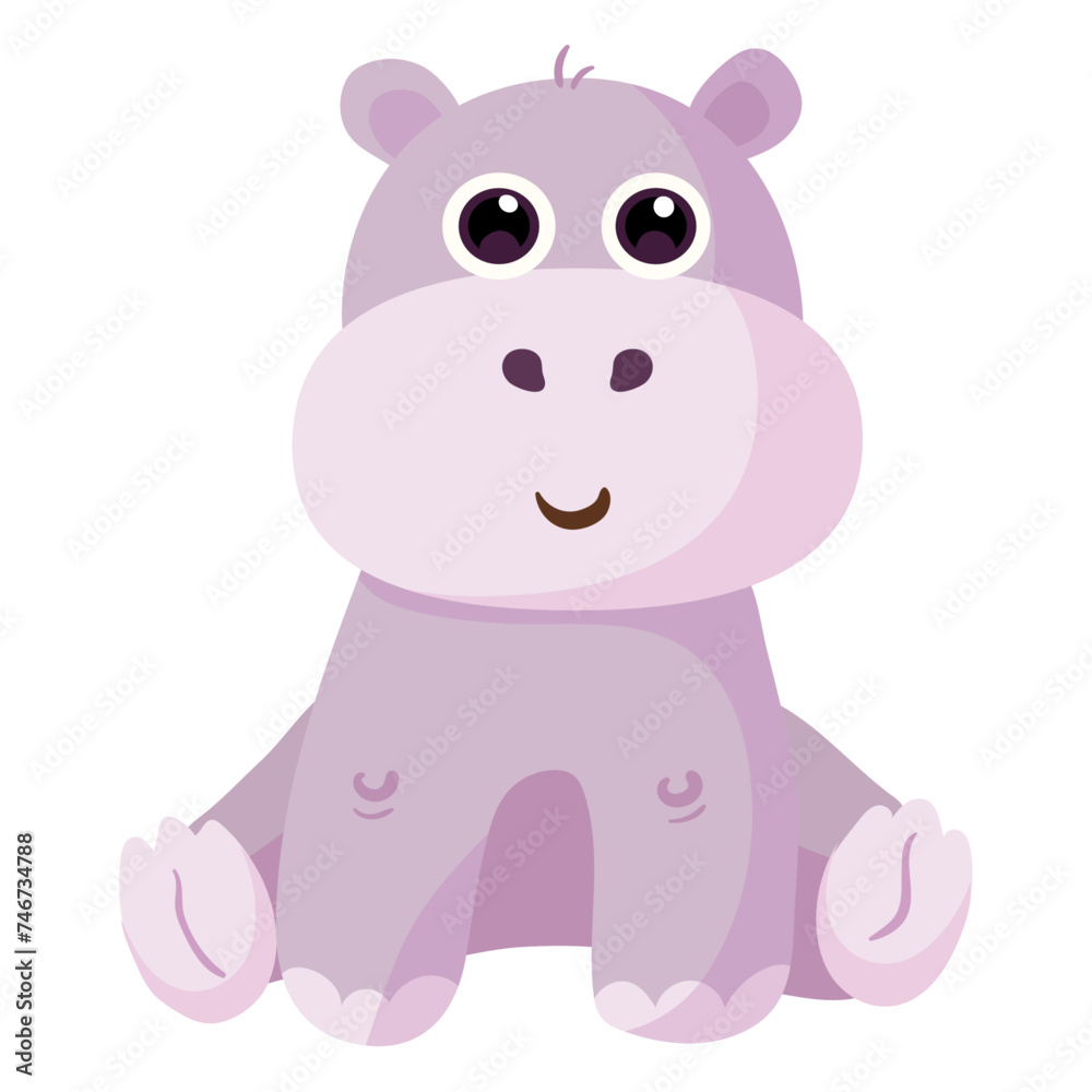 Cute flat vector illustration with African animalsand plants: giraffe,crocodile,monkey, lion,tiger,zebra,rhinoceros,elephant,hippopotamus. and palms Cute flat vector illustration with African animalsand plants: giraffe,crocodile,monkey, lion,tiger,zebra,rhinoceros,elephant,hippopotamus. and palms