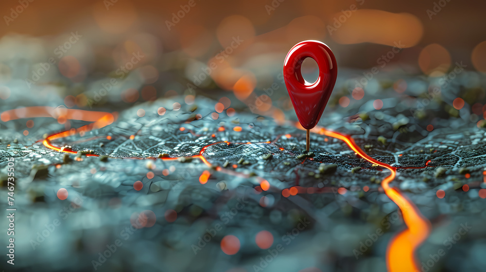 Location mark on map, navigation concept Location mark on map, navigation concept