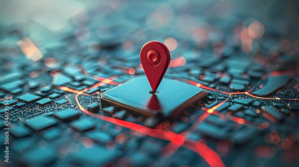 Location mark on map, navigation concept Location mark on map, navigation concept