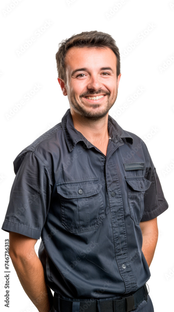 Smiling Man in Black Shirt Smiling Man in Black Shirt