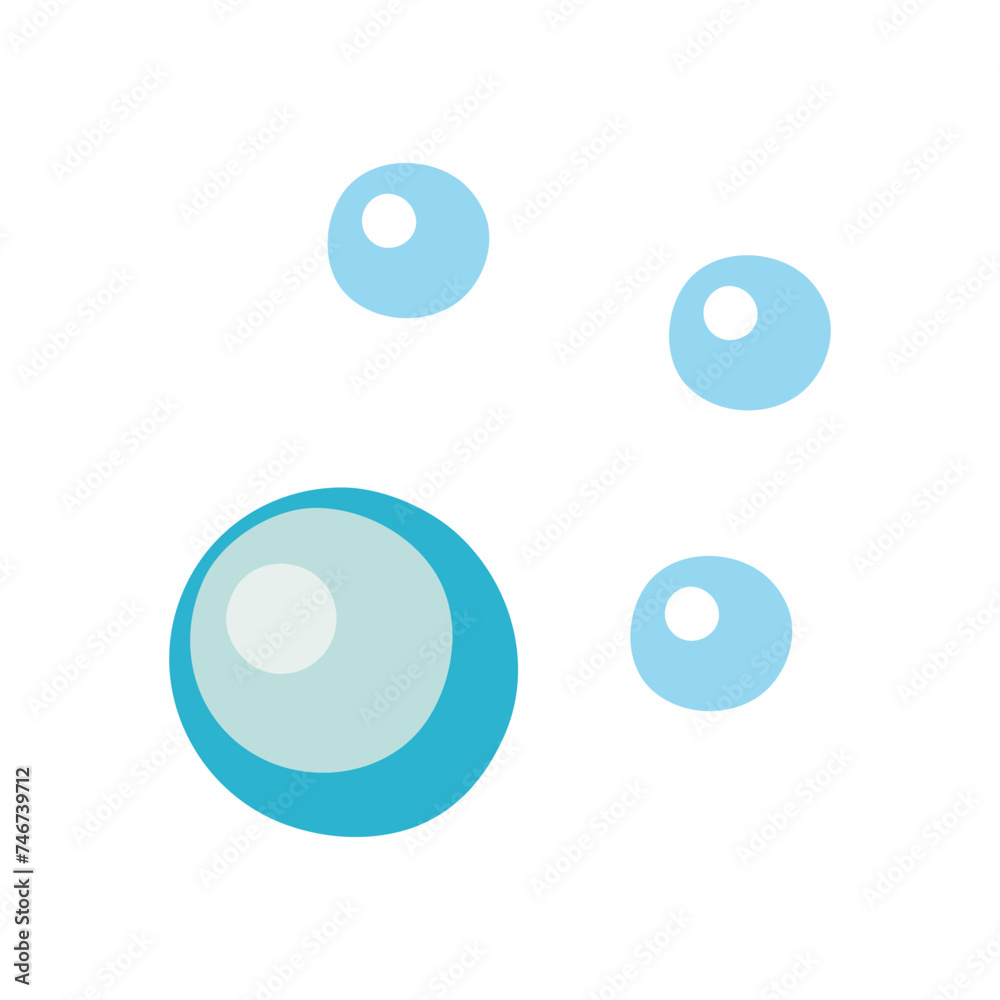 Vector water bubbles. Hand drawn illustration. Vector water bubbles. Hand drawn illustration.