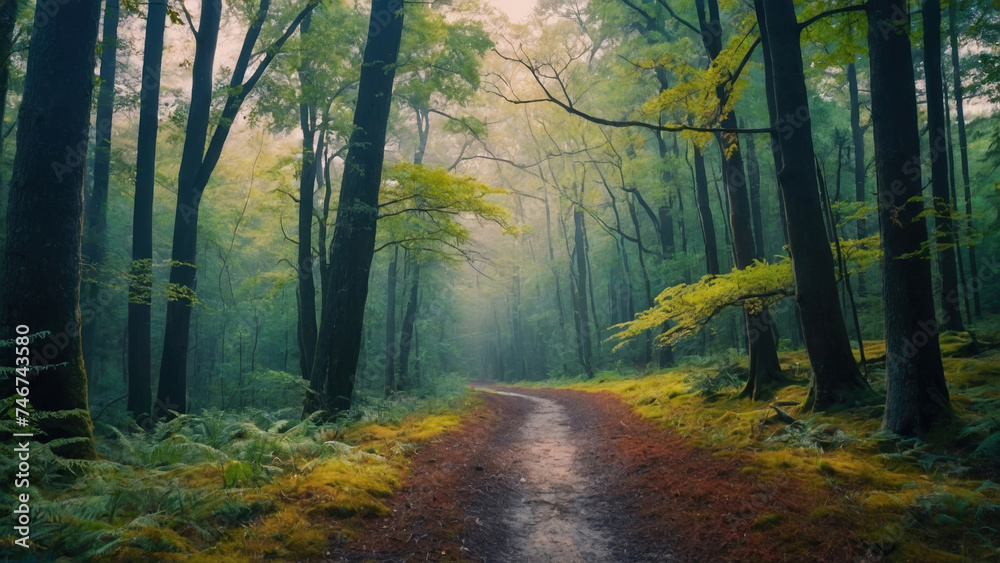 Obraz premium path in the forest