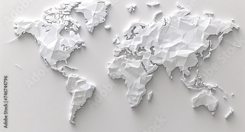 3D world map illustration	