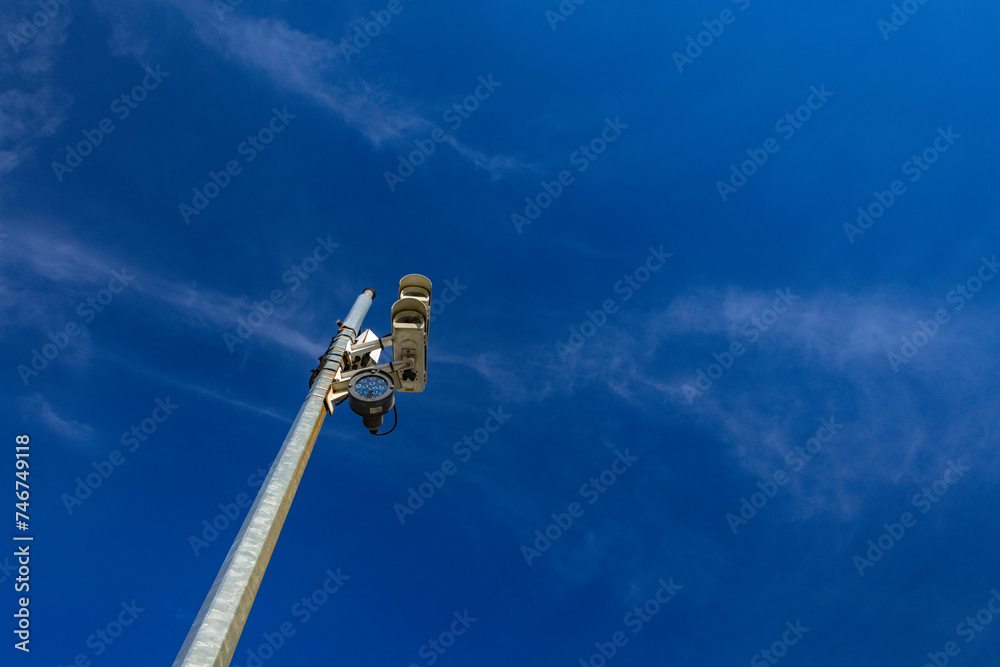 Mast with surveillance cameras, area observation, hidden cameras Mast with surveillance cameras, area observation, hidden cameras