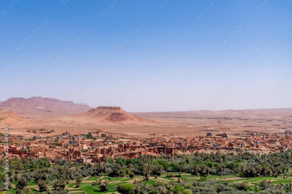 landscape of the interior of Morocco